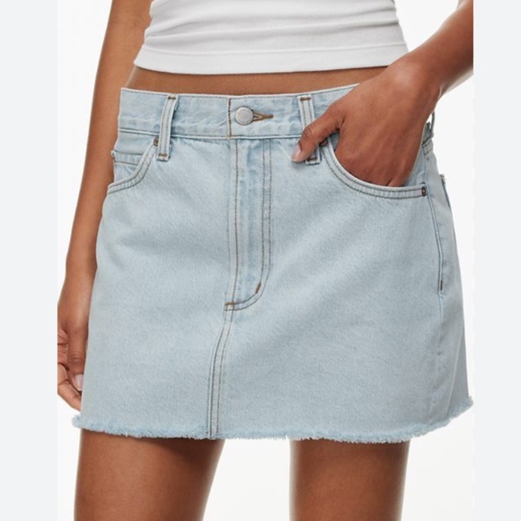 Denim Forum Dresses & Skirts - Aritzia - Denim Forum - The Tori Mini Denim Skirt waist 24